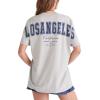imageAEROPOSTALE Womens Oversized Boyfriend Graphic TeeLight Heather Grey
