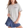 imageAEROPOSTALE Womens Oversized Boyfriend Graphic TeeLight Heather Grey