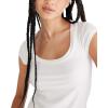 imageAEROPOSTALE Womens Seriously Soft Rib Scoop Neck Baby TeeCream