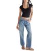 imageAEROPOSTALE Womens Seriously Soft Rib Scoop Neck Baby TeeDark Black