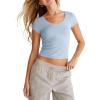 imageAEROPOSTALE Womens VNeck Baby TeeForever Blue