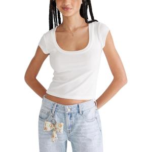 imageAEROPOSTALE Womens Seriously Soft Rib Scoop Neck Baby TeeCream