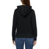imageAEROPOSTALE Womens Knit Arch Zip Front Fleece HoodieDark Black