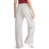imageAEROPOSTALE Womens Low Rise Wide Leg Cargo PantsLight Heather Grey