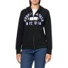 imageAEROPOSTALE Womens Knit Arch Zip Front Fleece HoodieDark Black