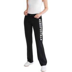 imageAEROPOSTALE Womens Aero Logo Fit and Flare SweatpantsDark Black