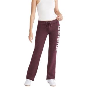imageAEROPOSTALE Womens Aero Logo Fit and Flare SweatpantsRich Burgundy