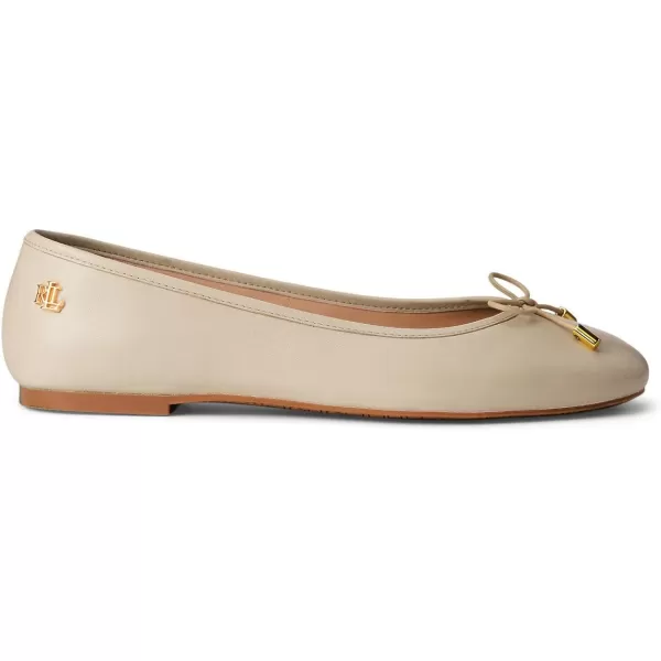 Lauren Ralph Lauren Womens Jayna Nappa Leather Flat BalletExplorer Sand