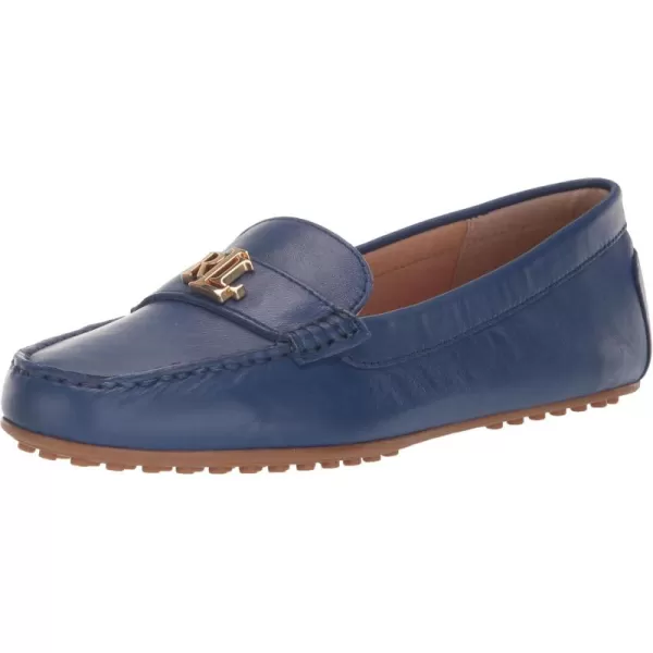 Lauren Ralph Lauren Womens Barnsbury Nappa Leather Driver Driving Style LoaferBlue Yacht