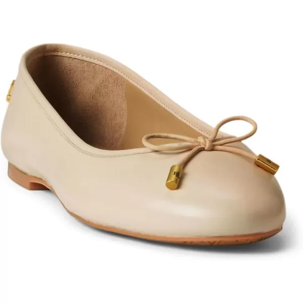 Lauren Ralph Lauren Womens Jayna Nappa Leather Flat BalletExplorer Sand