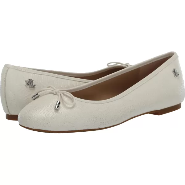 Lauren Ralph Lauren Womens Jayna Ballet FlatSoft White