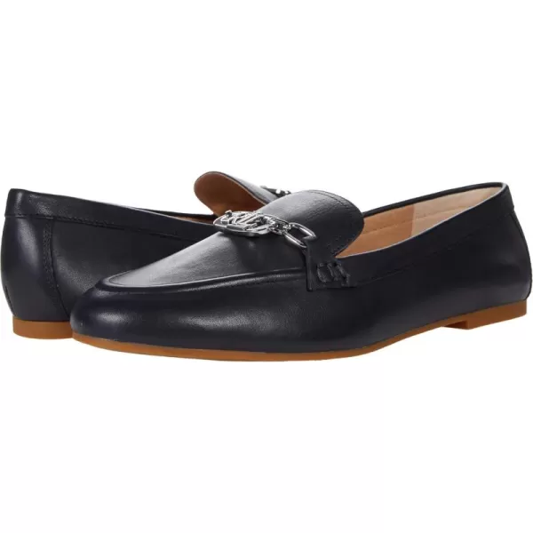 Lauren Ralph Lauren Womens Averi Nappa Leather LoaferLauren Navy Soft Nappa