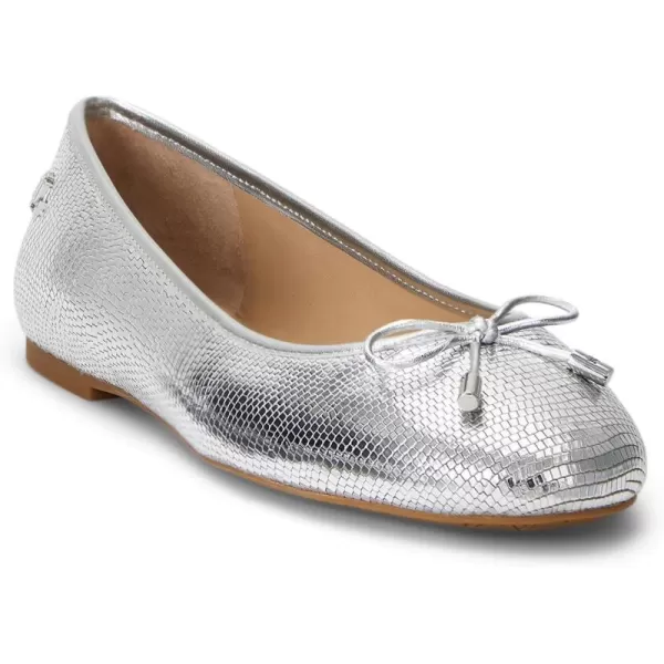 Lauren Ralph Lauren Womens Jayna Ballet FlatPolished Silver