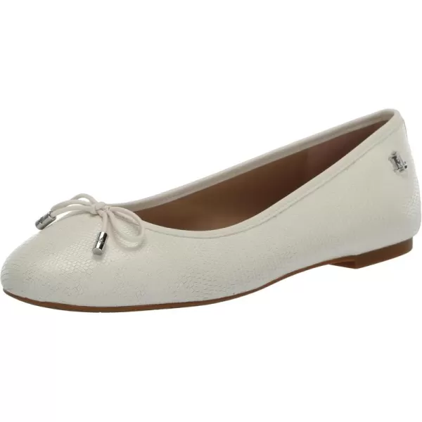 Lauren Ralph Lauren Womens Jayna Ballet FlatSoft White