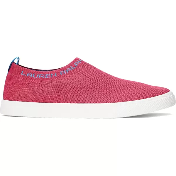 Lauren Ralph Lauren Jordyn SlipOn Sneaker  Breathable Classic Round Toe Pullon Flat Canvas Shoes for WomenSport PinkBlaze Ocean