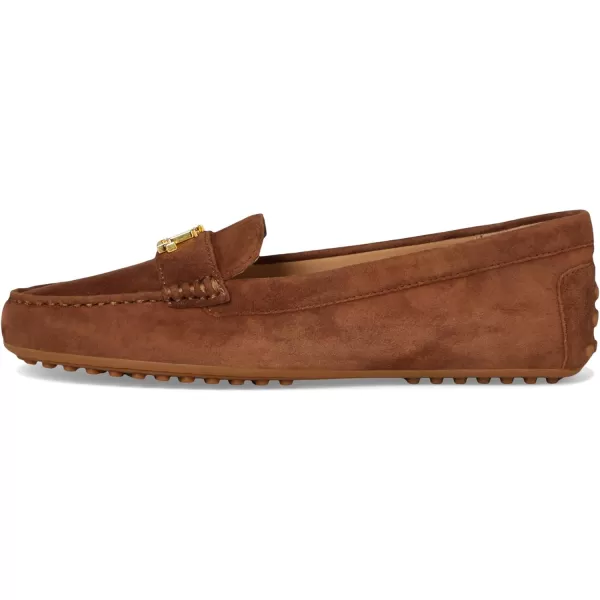 Lauren Ralph Lauren Womens Barnsbury Suede Loafer Driving StyleTobacco