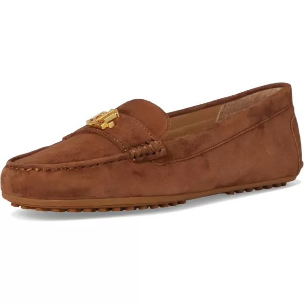 Lauren Ralph Lauren Womens Barnsbury Suede Loafer Driving StyleTobacco