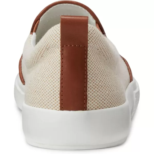 Lauren Ralph Lauren Womens Haddley Canvas Slipon SneakerNaturalDeep Saddle Tan