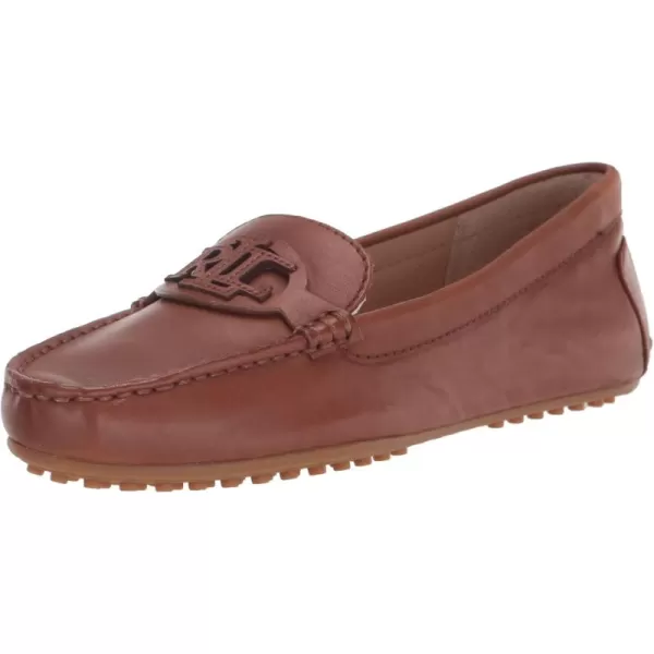 Lauren Ralph Lauren Womens Brynn Driver Driving Style LoaferDeep Saddle Tan