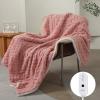 imageElectric Blanket Queen Size Heated Blanket with 5 Heat Settings ampamp 10 Timer Settings Super Soft Cozy Sherpa Blanket with Fast Heating for Home Office Use 84 x 90 Inches BeigeBaby Pink