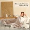 imageElectric Blanket Queen Size Heated Blanket with 5 Heat Settings ampamp 10 Timer Settings Super Soft Cozy Sherpa Blanket with Fast Heating for Home Office Use 84 x 90 Inches BeigeBeige