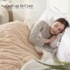 imageElectric Blanket Queen Size Heated Blanket with 5 Heat Settings ampamp 10 Timer Settings Super Soft Cozy Sherpa Blanket with Fast Heating for Home Office Use 84 x 90 Inches BeigeBeige