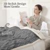 imageElectric Blanket Queen Size Heated Blanket with 5 Heat Settings ampamp 10 Timer Settings Super Soft Cozy Sherpa Blanket with Fast Heating for Home Office Use 84 x 90 Inches BeigeGray