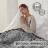 imageElectric Blanket Queen Size Heated Blanket with 5 Heat Settings ampamp 10 Timer Settings Super Soft Cozy Sherpa Blanket with Fast Heating for Home Office Use 84 x 90 Inches BeigeDark Gray
