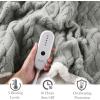 imageElectric Blanket Queen Size Heated Blanket with 5 Heat Settings ampamp 10 Timer Settings Super Soft Cozy Sherpa Blanket with Fast Heating for Home Office Use 84 x 90 Inches BeigeGray
