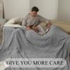 imageElectric Blanket Queen Size Heated Blanket with 5 Heat Settings ampamp 10 Timer Settings Super Soft Cozy Sherpa Blanket with Fast Heating for Home Office Use 84 x 90 Inches BeigeDark Gray