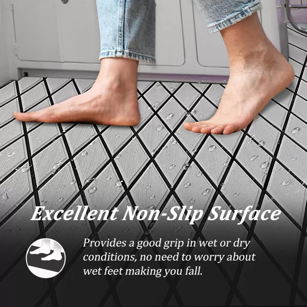 imageKXKZREN EVA Foam Boat Flooring Decking Sheet 6mm Thick Diamond AntiSlip Marine Flooring Mat Self Adhesive Deck Pad for Bass Boat Yacht Motorboat RV Cooler Tops 748quotx276quot  938quotx439quotGrey with Black Seam Lines