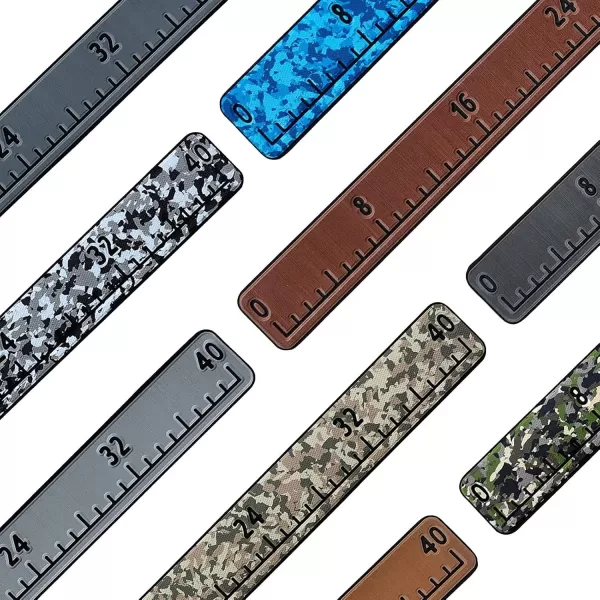 imageKXKZREN Foam Fish RulerStrong Adhesive Backing  32quot 40quot Fishing Measurement ToolWaterproof and Easy to Cleanfor Fishing Boats Yacht Coolers ampamp KayaksDesert