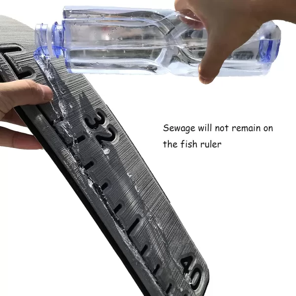 imageKXKZREN Foam Fish RulerStrong Adhesive Backing  32quot 40quot Fishing Measurement ToolWaterproof and Easy to Cleanfor Fishing Boats Yacht Coolers ampamp KayaksLight Brown