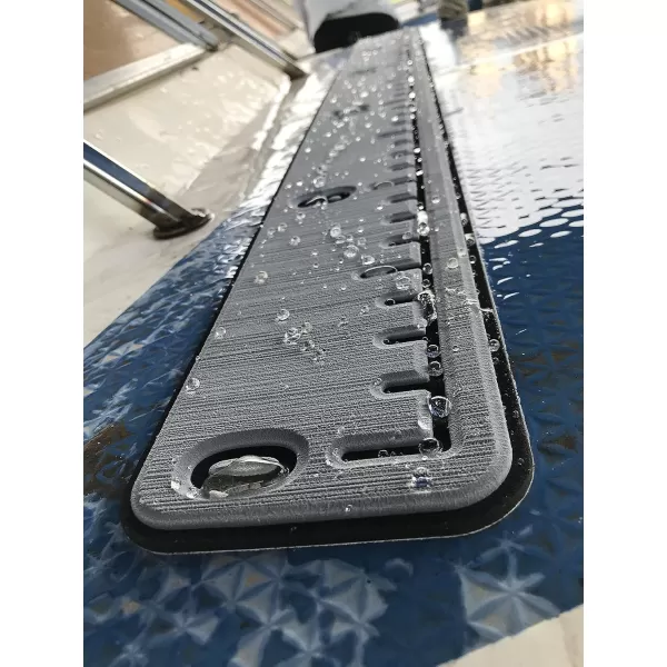 imageKXKZREN Foam Fish RulerStrong Adhesive Backing  32quot 40quot Fishing Measurement ToolWaterproof and Easy to Cleanfor Fishing Boats Yacht Coolers ampamp KayaksDark Grey