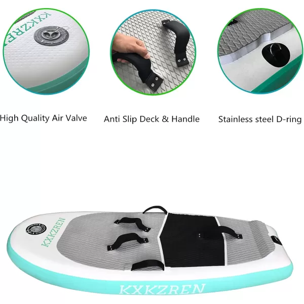 imageKXKZREN Inflatable Hydrofoil Board 5ft with Carbon Fiber Base Customizable Name Text Stand Up Paddle Board with NonSlip Deck Backpack Waterproof Bag Leash Hand Pump5 x 256 x 59