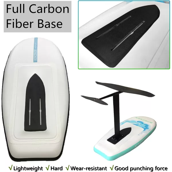 imageKXKZREN Inflatable Hydrofoil Board 5ft with Carbon Fiber Base Customizable Name Text Stand Up Paddle Board with NonSlip Deck Backpack Waterproof Bag Leash Hand Pump5 x 256 x 59