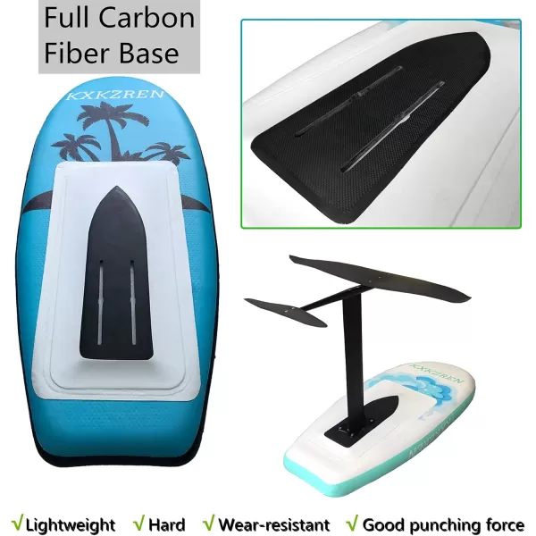 imageKXKZREN Inflatable Hydrofoil Board 5ft with Carbon Fiber Base Customizable Name Text Stand Up Paddle Board with NonSlip Deck Backpack Waterproof Bag Leash Hand Pump5 x 256 x 59