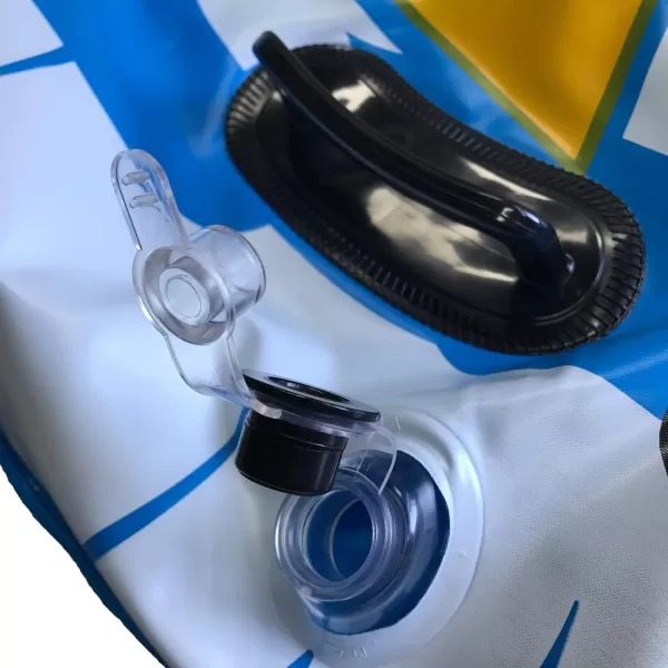 imageKXKZREN Ski Tube Inflatable Sled 43 inch Heavy Duty Thickened PVC Snow Tube with Handles for Adults Kids