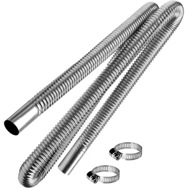 imageKXKZREN 316 Stainless Steel Straight Thru Hull Exhaust Marine Grade CorrosionResistant Fit for 24mm Tube Pipe Socket Hardware Used for Diesel Parking HeatersLength 393 inch