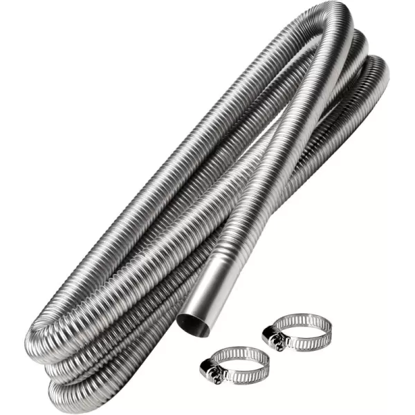 imageKXKZREN 316 Stainless Steel Straight Thru Hull Exhaust Marine Grade CorrosionResistant Fit for 24mm Tube Pipe Socket Hardware Used for Diesel Parking HeatersLength 118 inch