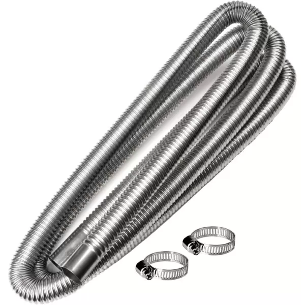 imageKXKZREN 316 Stainless Steel Straight Thru Hull Exhaust Marine Grade CorrosionResistant Fit for 24mm Tube Pipe Socket Hardware Used for Diesel Parking HeatersLength 787 inch