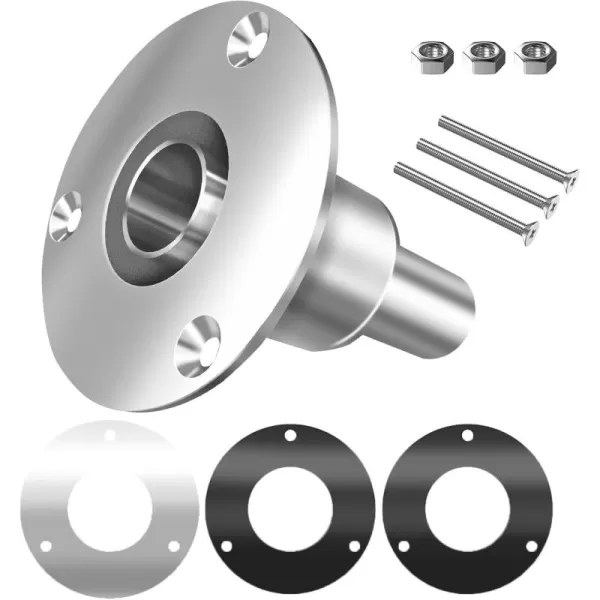 imageKXKZREN 316 Stainless Steel Straight Thru Hull Exhaust Marine Grade CorrosionResistant Fit for 24mm Tube Pipe Socket Hardware Used for Diesel Parking HeatersStraight Thru Hull Exhaust Skin