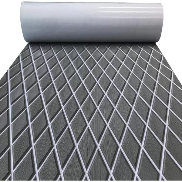 Dark Grey With White Diamond Seam Lines