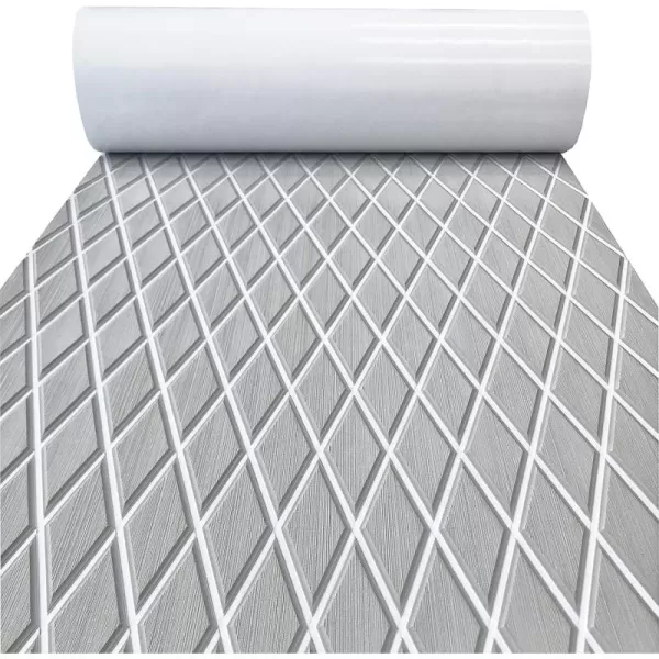 Grey With White Diamond Seam Lines