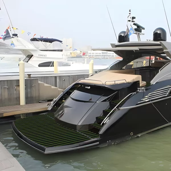 imageKXKZREN Boat Flooring EVA Foam Decking Sheet Faux Teak Marine Mat Marine Carpet Cooler Tops NonSlip SelfAdhesive Flooring for Motorboat RV Yacht Kayak Swim Platform 94quot x 47quot44quot35quot23quot16quotBlack With Green Seam Lines