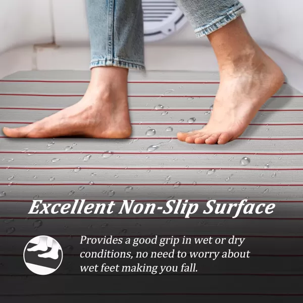 imageKXKZREN Boat Flooring EVA Foam Decking Sheet Faux Teak Marine Mat Marine Carpet Cooler Tops NonSlip SelfAdhesive Flooring for Motorboat RV Yacht Kayak Swim Platform 94quot x 47quot44quot35quot23quot16quotGrey With Red Seam Lines