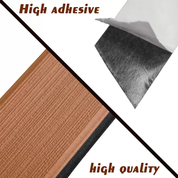 imageKXKZREN Boat Flooring EVA Foam Decking Sheet Faux Teak Marine Mat Marine Carpet Cooler Tops NonSlip SelfAdhesive Flooring for Motorboat RV Yacht Kayak Swim Platform 94quot x 47quot44quot35quot23quot16quotBrown With Blackborder Strip