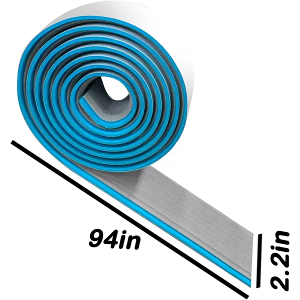 imageKXKZREN Boat Flooring EVA Foam Decking Sheet Faux Teak Marine Mat Marine Carpet Cooler Tops NonSlip SelfAdhesive Flooring for Motorboat RV Yacht Kayak Swim Platform 94quot x 47quot44quot35quot23quot16quotGrey With Blueborder Strip