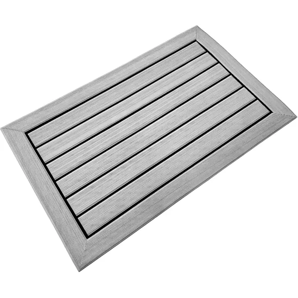 imageKXKZREN Boat Flooring EVA Foam Decking Sheet Faux Teak Marine Mat Marine Carpet Cooler Tops NonSlip SelfAdhesive Flooring for Motorboat RV Yacht Kayak Swim Platform 94quot x 47quot44quot35quot23quot16quotGrey With Blackborder Strip