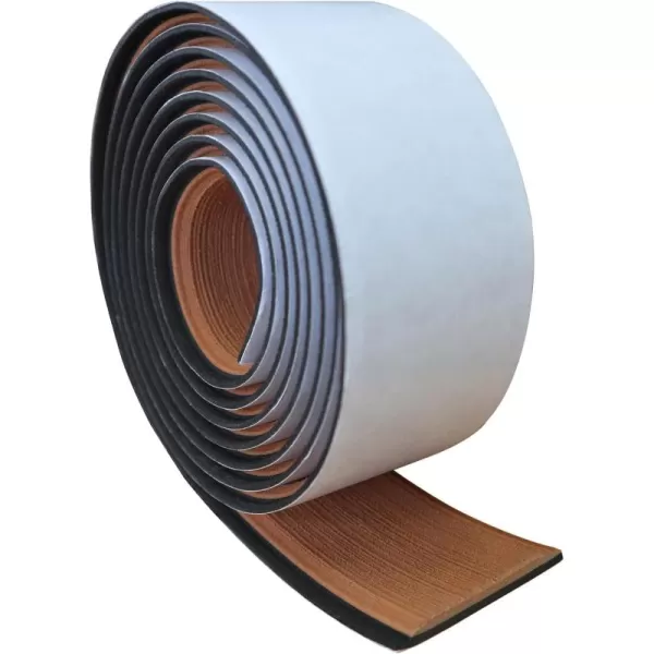 imageKXKZREN Boat Flooring EVA Foam Decking Sheet Faux Teak Marine Mat Marine Carpet Cooler Tops NonSlip SelfAdhesive Flooring for Motorboat RV Yacht Kayak Swim Platform 94quot x 47quot44quot35quot23quot16quotBrown With Blackborder Strip
